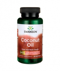 SWANSON Certified Organic Coconut Oil 1000mg. / 60 Softgels