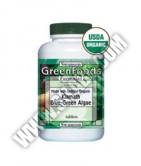 SWANSON Organic Klamath Blue-Green Algae 500mg. / 90 Tabs.