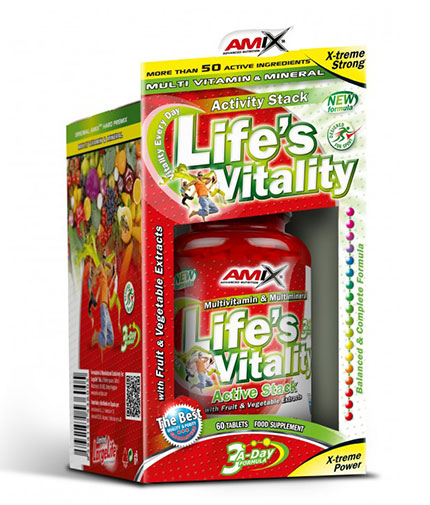 AMIX Life's Vitality Active Stack 60 Tabs.