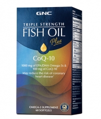 GNC Triple Strength Fish Oil + CO Q-10 / 60 Softgels.