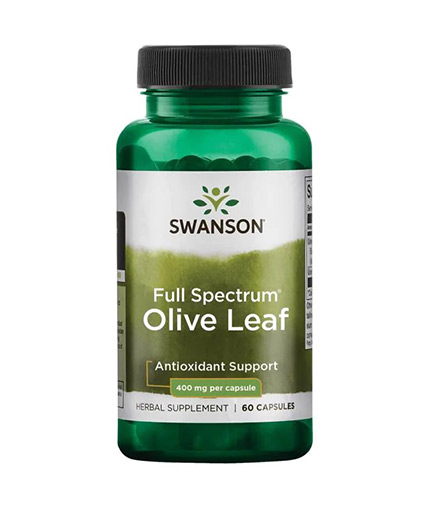 SWANSON Full Spectrum Olive Leaf 400mg. / 60 Caps.