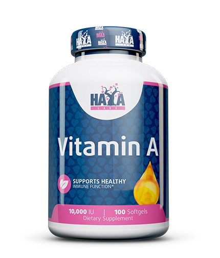 HAYA LABS Vitamin A 10000 IU / 100 Softgels