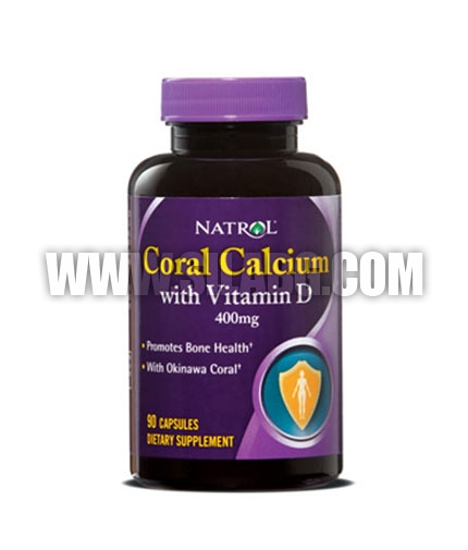 NATROL Coral Calcium & Magnesium with Vitamin D 90 Caps.