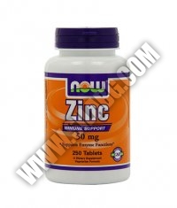 NOW Zinc 50mg / 250 Tabs.