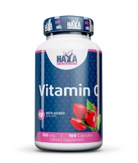 HAYA LABS Vitamin C with Rose Hips 500 mg / 100 Caps