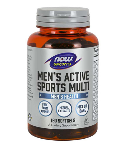 NOW Men's Active Sports Multivitamin / 180 Softgels