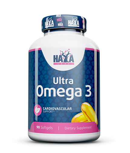 HAYA LABS Ultra Omega 3 Fish Oil / 90 Softgels 0.090