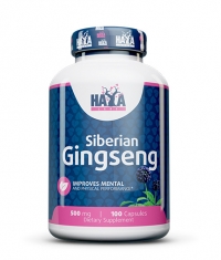 HAYA LABS Siberian Ginseng 500 mg / 100 Caps