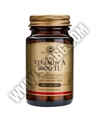 SOLGAR Vitamin A 5000 IU dry tabs / 100 Tabs.