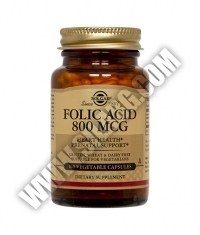 SOLGAR Folic Acid 800 mg / 100 tabs.