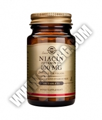 SOLGAR Niacin 100mg / 100 tabs.