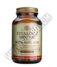 SOLGAR Vitamin C + Rose Hips 1000mg / 100 tabs.