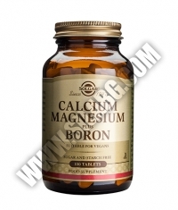 SOLGAR Calcium Magnesium + Boron / 100 tabs.