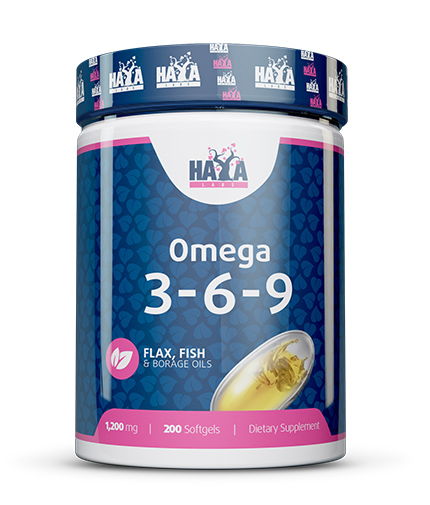 HAYA LABS Omega 3-6-9 1200 mg / 200 Softgels 0.200