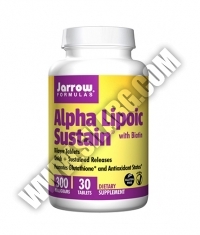 Jarrow Formulas Alpha Lipoic Sustain + Biotin 300mg. / 30 Tabs.