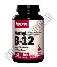 Jarrow Formulas Methyl B-12 Cherry Flavor 500mcg / 100 Tabs.