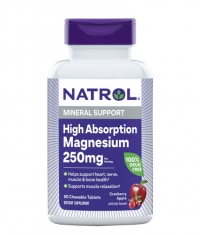 NATROL Magnesium High Absorption / 60 chew tabs.