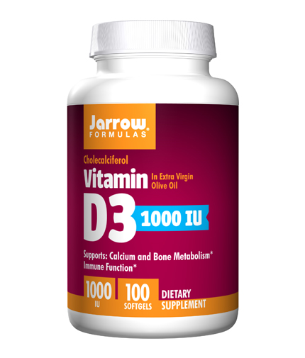 Jarrow Formulas Vitamin D3 1000IU / 100 Soft.