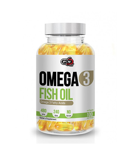 PURE NUTRITION Omega 3 Fish Oil 480/240 1000mg. 100 Softgels