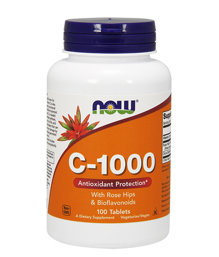 NOW Vitamin C-1000 with Rose Hips & Bioflavonoids 100tabs