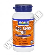 NOW Cod Liver Oil 425mg. / 100 Softgels