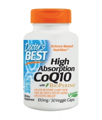 DOCTOR'S BEST High Absorption CoQ10 100mg / 30 Vcaps.