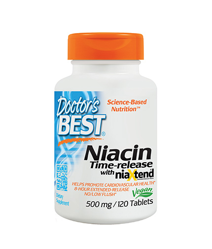 DOCTOR'S BEST Niacin 500mg. / 120 Tabs.