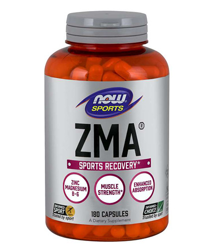 NOW ZMA Sports Recovery 180 Caps.