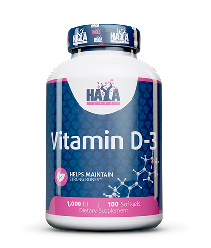 HAYA LABS Vitamin D-3 / 1000 IU / 100 Softgels