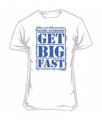 SCITEC T-Shirt Get Big Fast White