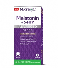 NATROL Advanced Sleep Melatonin + 5-HTP / 60 Tabs.