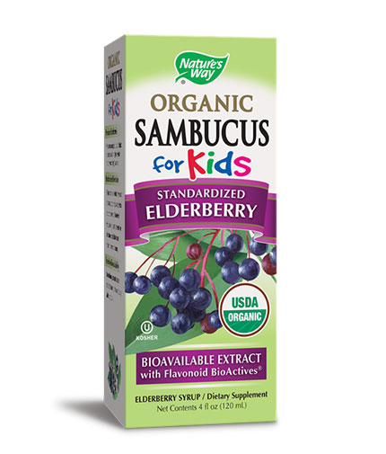 NATURES WAY Sambucus for Kids Organic Syrup/ 120ml.