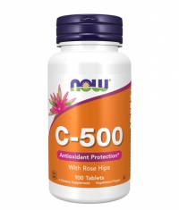 NOW Vitamin C-500 / Rose Hips / 100 Tabs