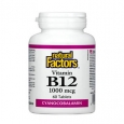 NATURAL FACTORS Vitamin B12 (Cyanocobalamin) 1000mcg. / 60 Tabs.