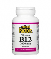 NATURAL FACTORS Vitamin B12 (Cyanocobalamin) 1000mcg. / 90 Tabs.