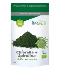 BIOTONA Chlorella + Spirulina 100% Raw Powder