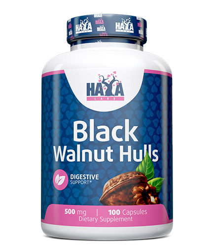 HAYA LABS Black Walnut Hulls 500 mg / 100 Caps