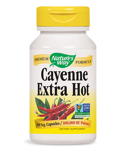 NATURES WAY Cayenne Extra Hot / 100 Vcaps.