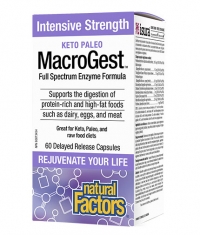 NATURAL FACTORS Keto Paleo MacroGest / 60 Caps.