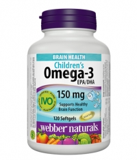 WEBBER NATURALS Children's Omega-3 150mg / 120Softgels.