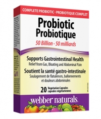 WEBBER NATURALS Probiotic 50 Billion / 20Vcaps.