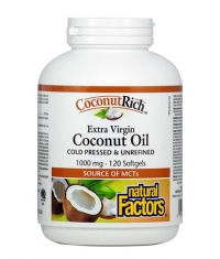 NATURAL FACTORS COCONUTRICH 1000mg. / 120 Soft.