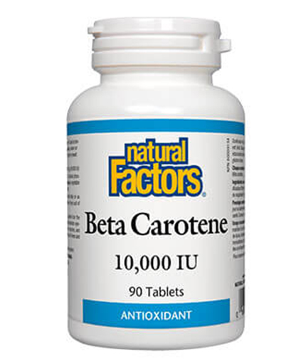 NATURAL FACTORS Beta Carotene 10 000 iu / 90 Tabs.