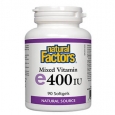 NATURAL FACTORS Vitamin E 268mg. 400iu / 90 Soft.