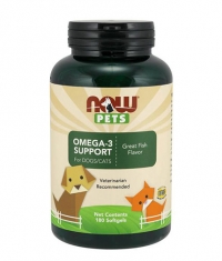 NOW PETS Omega-3 Support / 180 Caplets