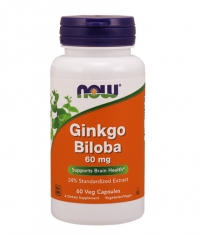 NOW Ginkgo Biloba 60mg / 60 VCaps.