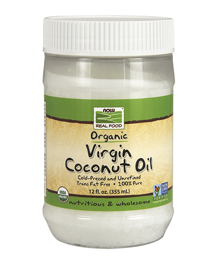 NOW Virgin Coconut Oil (12oz) 355ml.