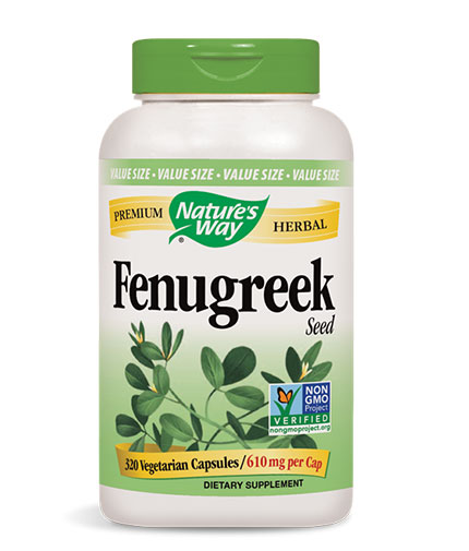 NATURES WAY Fenugreek Seed 610mg. / 320 Vcaps.