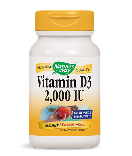 NATURES WAY Vitamin D3 2000IU / 240 Soft.