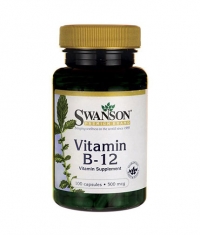 SWANSON Vitamin B-12 (Cyanocobalamin) 500mcg. / 100 Caps.